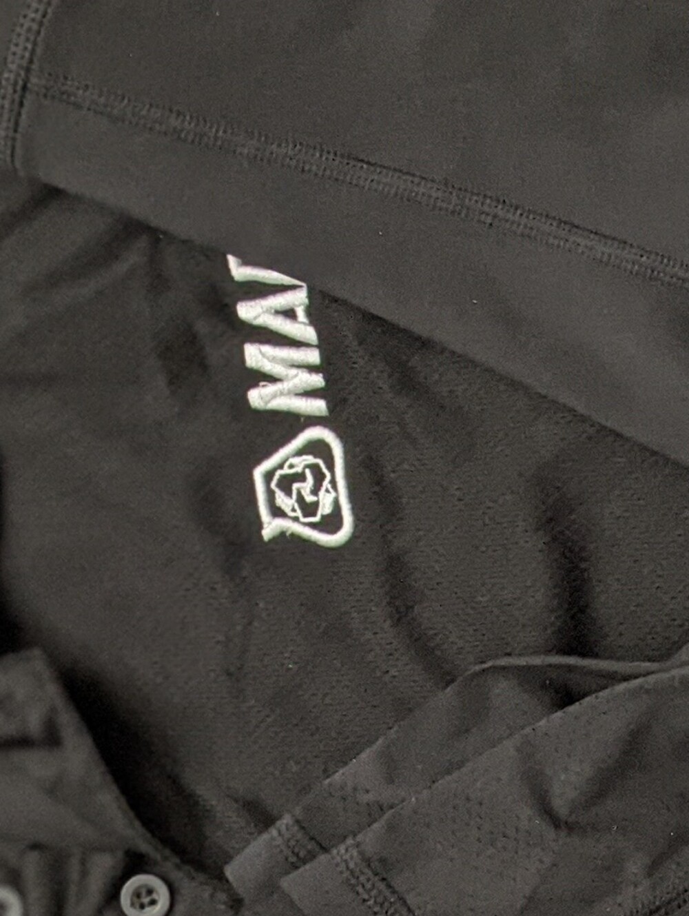 Black Men's Polo with Subtle Embroidered Logo